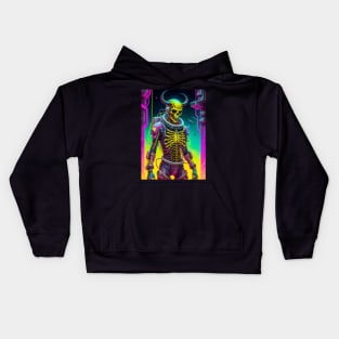 Skull Demon in Space Kids Hoodie